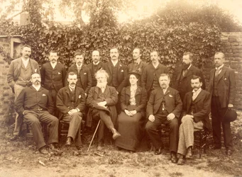 William Morris, photographed with the Staff at Kelmscott Press